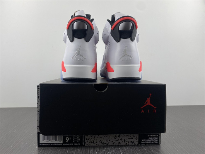 Nike Air Jordan 6 Retro White/Infrared 384664 123