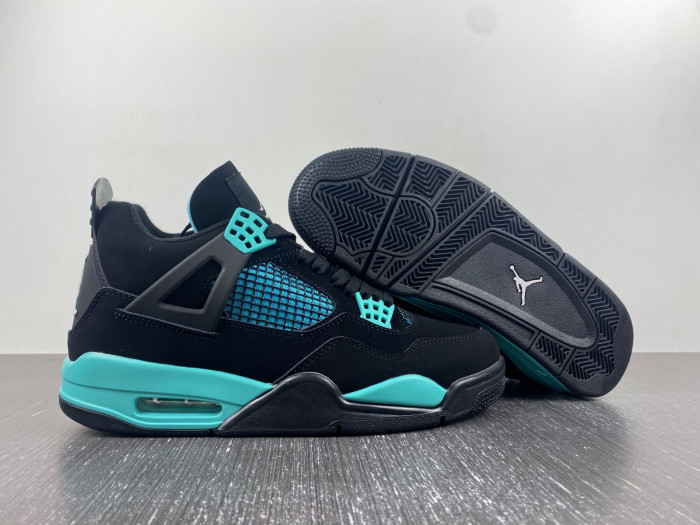 Air Jordan 4 Black Tiff any Green BQ7669-132