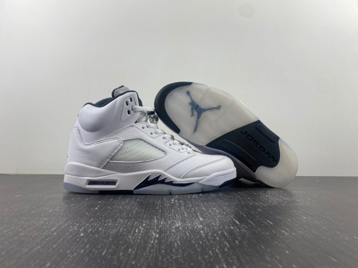 Air Jordan 5 Retro White Black - DD0587-110