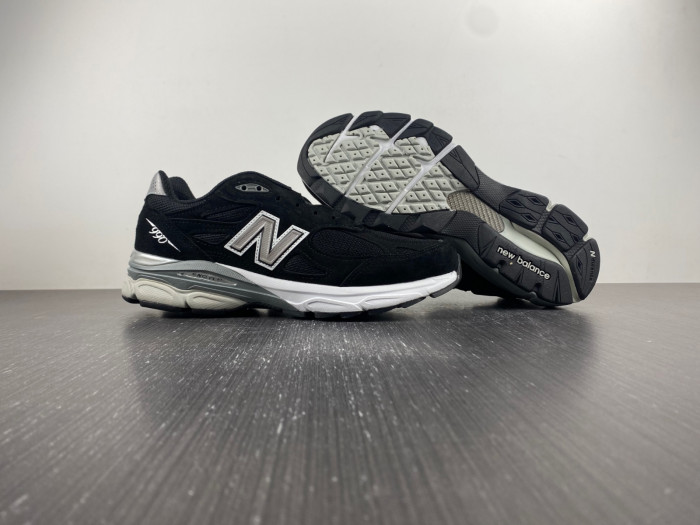 New Balance 990v3 MiUSA Black White Men''s - M990BS3