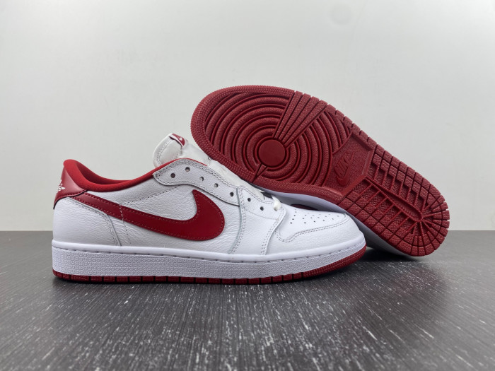 Jordan 1 Retro Low White Varsity Red - 705329-101