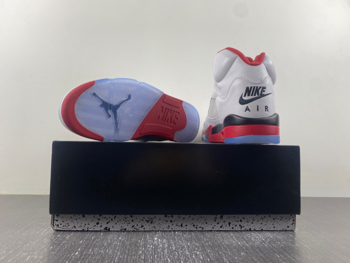 Air Jordan 5 Retro Fire Red Black Tongue 136027 120