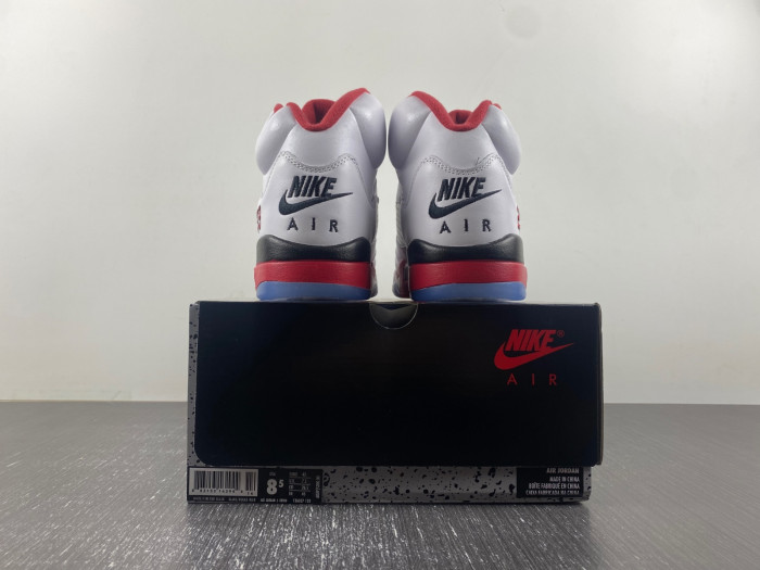 Air Jordan 5 Retro Fire Red Black Tongue 136027 120