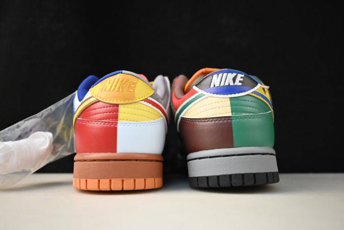 nike dunk low "what the S*per mario" custom dh0952-100