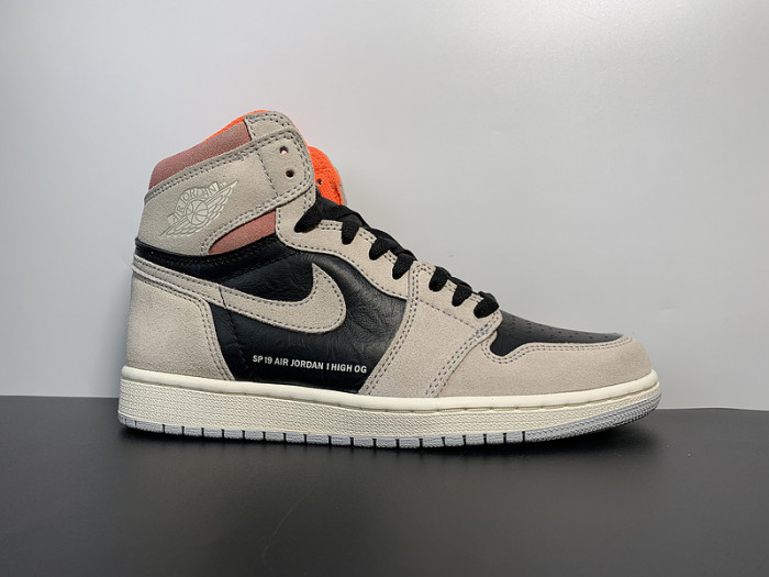 Air Jordan 1 Retro High Neutral Grey Hyper Crimson 555088-018