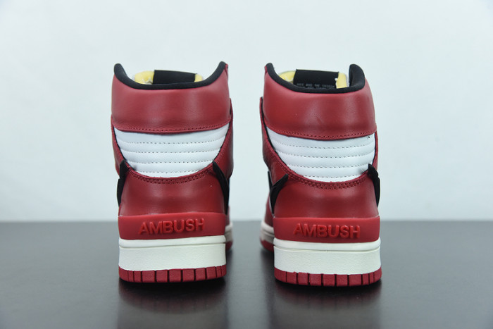 Ambush x Nike SB Dunk High Varsity Red Black White CU7544-102