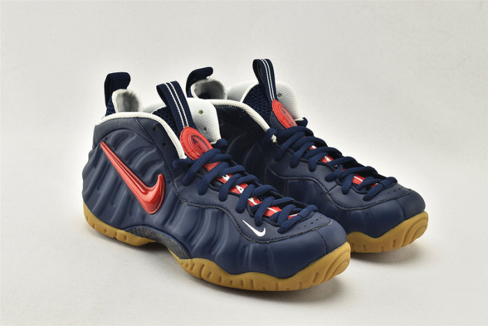 Nike Air Foamposite Pro Blue Void University Red - Cj0325-400