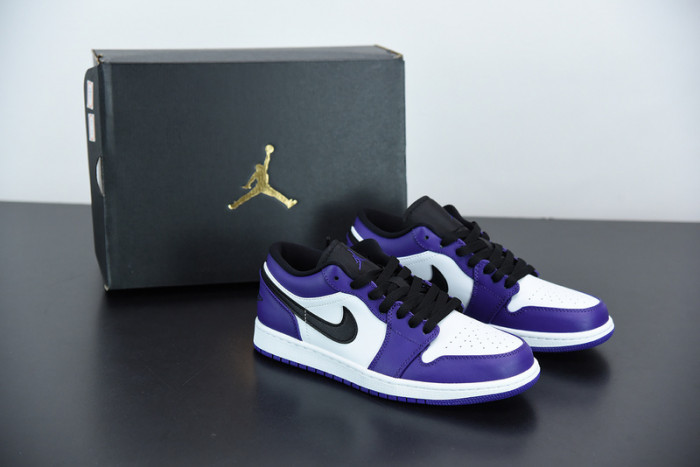 Air Jordan 1 Low Court Purple White 553558-500