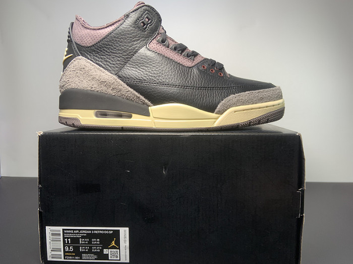 A Ma Maniere x Air Jordan 3 Black FZ4811-001