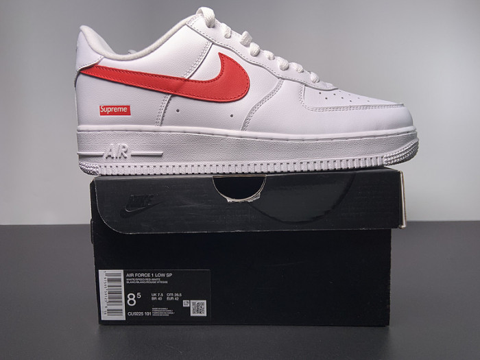 nike air force 1 low S*p*e white speed red cu9225-101