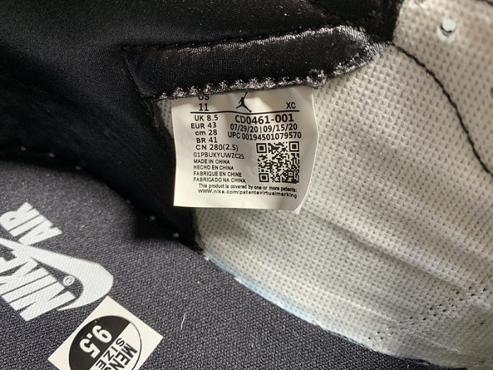 Air Jordan 1 Retro High OG Silver Toe CD0461-001