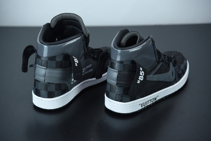 air jordan 1 x off L**is aj1 ow black