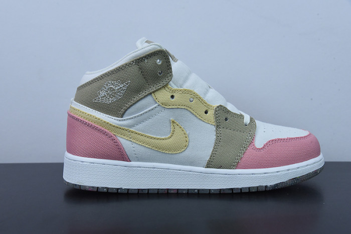 Air Jordan 1 Mid GS Pastel Grind DJ0338-100